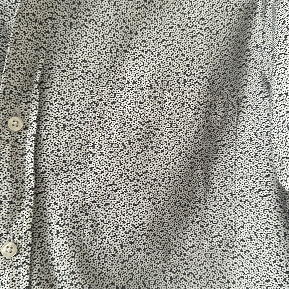 Frank & Eileen Womens Joedy Button-Up Shirt Sz XS NWT Ditsy Oversized Minimalist - Picture 7 of 16